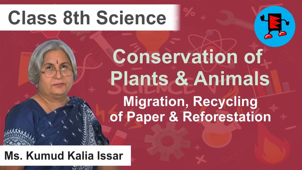 CBSE Class 8 Science Conservation of Plants & Animals Migration, Recycling of  paper & Reforestation