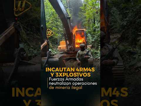 Incautan armas y explosivos