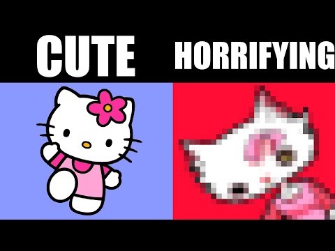 IF KIDS CARTOONS WERE HORROR MOVIES [Cute into Creepy Challenge!]