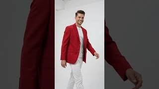 Men’s Solid Red Sport Coat Jacket, Unique Fashion Designer Dress Blazer for Men video