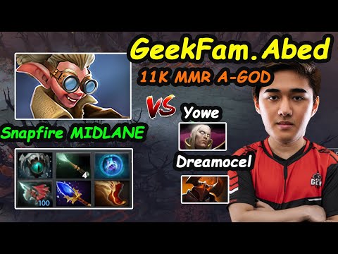 MR.11K MMR Try THIS HERO CORE GeekFam Abed - [Snapfire] MIDLANE vs Yowe Invoker Dota 2 pro Gameplay