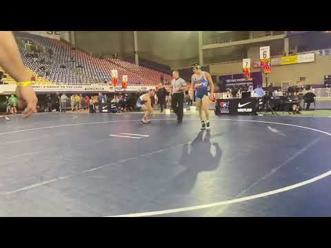 2022 USAW Folkstyle Nationals Quarterfinals - Evan Perez (Bear Cave) wins 4-3 over Jett Goldsberry