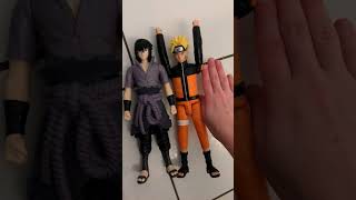 My New Naruto &amp; Saskue anime heroes mega figures#naruto#sasuke#fyp (size compared with my hand)