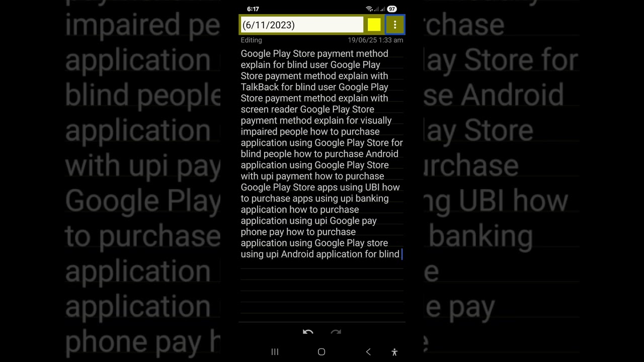 Purchase Android application using UPI app and UPI ID for blind Google Play payment method explain