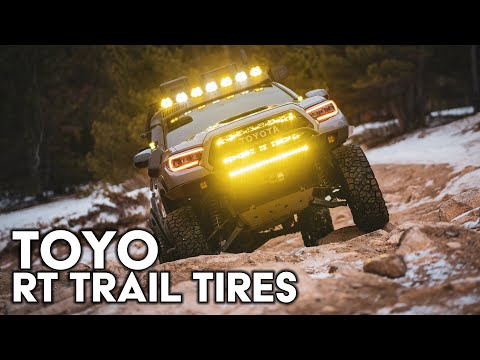 TOYO RT Trail Tires in SNOW! Toyotas Snow Wheeling and Sliding Downhill