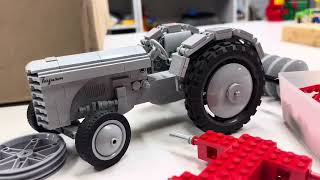 Working on the LEGO Ferguson Tractor In Red