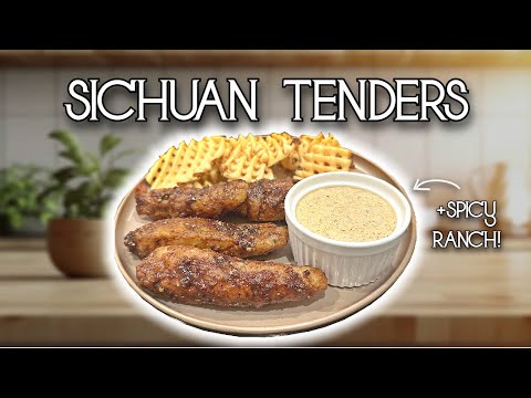 Sichuan Glazed Chicken Tenders with Spicy Ranch