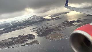 4K | SAS Boeing 737-800 landing Bodø