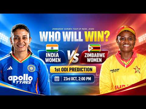 IND-W vs ZIM-W 1st ODI Match Prediction 🔥 | Playing XI, Pitch Report & WHO WILL WIN?