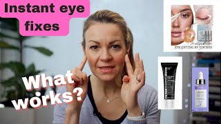 Do instant eye and skin lifting fixes work Peter Thomas Roth, REN, and eyelid strips tested