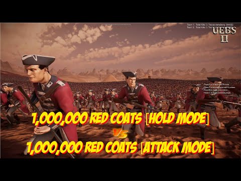 RED COATS [HOLD MODE] vs RED COATS [ATTACK MODE] | Ultimate Epic Battle Simulator 2 | UEBS2