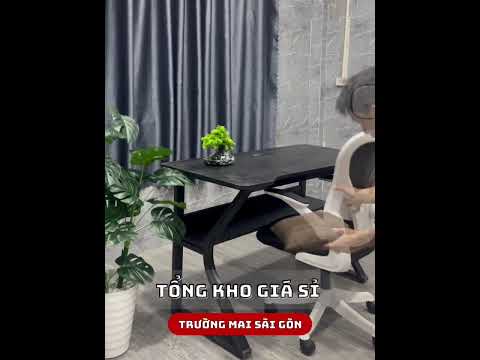Bàn Làm Việc Gaming Chân K Uốn Có Kệ - BLV110