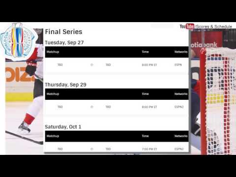 #WCH2016 Semifinals, Final Sсhedule | World Cup of Hockey 2016