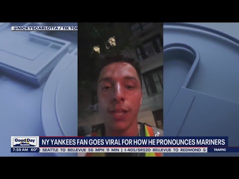 NY Yankee fan goes viral for the way he pronounces "Mariners" | FOX 13 Seattle