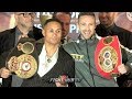 "GIVE ME THAT BELT!" JOSH TAYLOR TAUNTS REGIS PROGRAIS DURING FACE OFF AT FINAL PRESS CONFERENCE