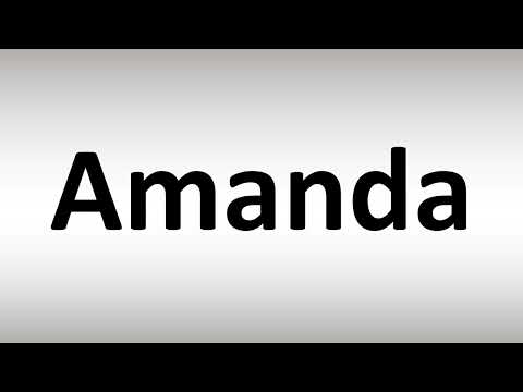How to Pronounce Amanda