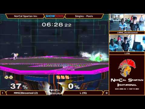 NorCal Spartan Invitational 2014 - Pools: Round Robin - MMG|Shroomed (Sheik) vs L (Fox)