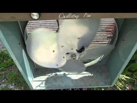 mid 1960s lasko oscillating box fan