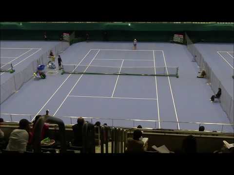島津国際女子テニス　今西 美晴 vs 清水 綾乃   1st Set