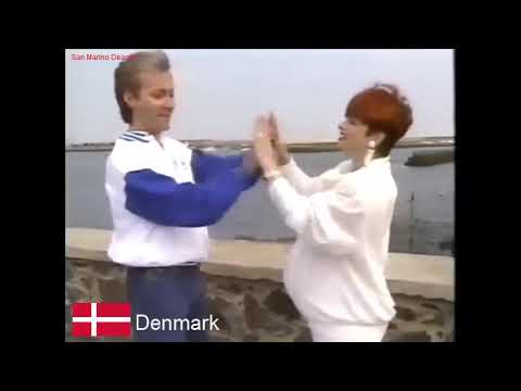 Eurovision postcard - 1988 Denmark