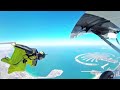 Wingsuit 360 degree video over Dubai
