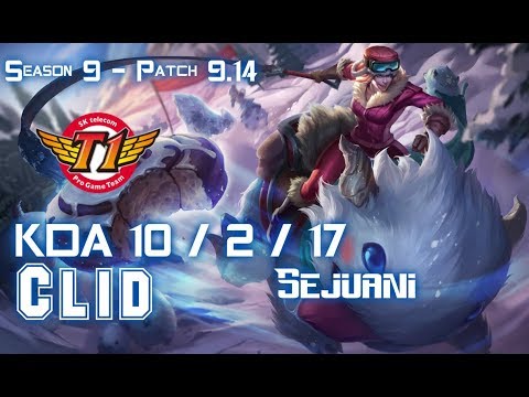 SKT T1 Clid SEJUANI vs JARVAN IV Jungle - Patch 9.14 KR Ranked