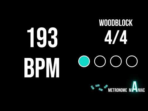 Metronome 193 BPM 4/4 - Woodblock