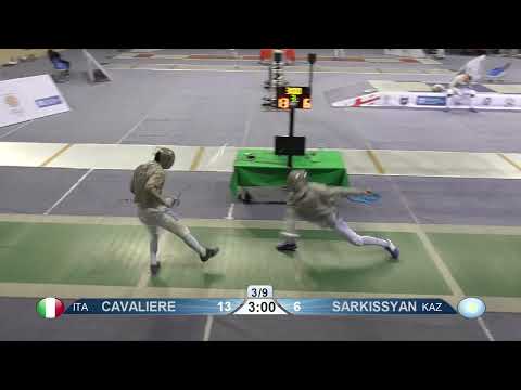 Tbilisi 2022 Sabre Team Men Piste Green T16 ITA vs KAZ