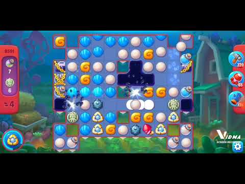 Fishdom. 8591 hard level no boosters and diamonds. 11 moves