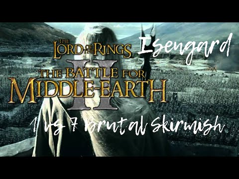 The Battle For Middle-Earth II 1 vs 7 Brutal Skirmish (Isengard)
