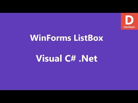 Visual C ListBox Control