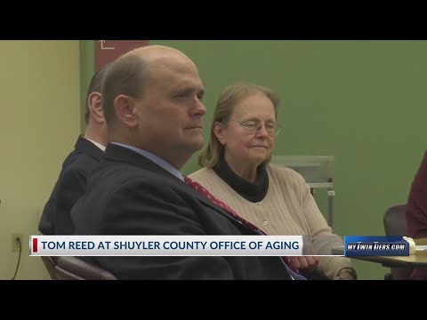 Rep. Tom Reed speaks with caregivers