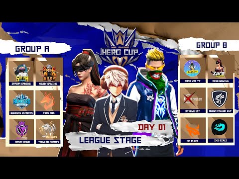 [🔴LIVE] MR PARIS HERO CUP | LEAGUE STAGE G-A VS G-B | FREE FIRE @raadvaiyt829 