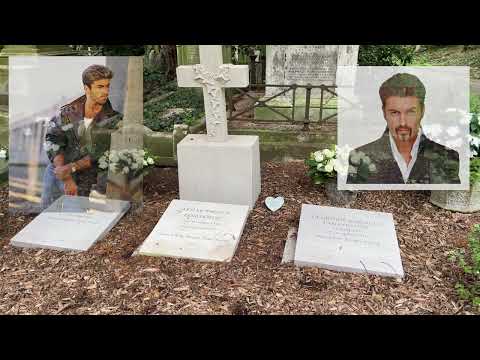 The Grave of George Michael Highgate Cemetery London Sept 20, 2022  Alternate Version