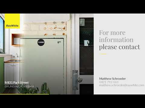 9/831 Park Street, Brunswick, VIC 3056, 1房, 1浴, Apartment