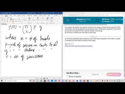 Probability and Statistics Lesson 55: Binomial Distribution