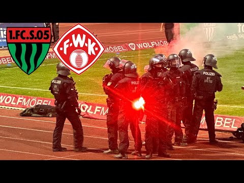 Pyro & Randale beim Derby! Schweinfurt 05 vs Kickers Würzburg 02.05.25