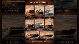 The Biggest Cruise Ship vs Giant Cargo Ship 🚢😱