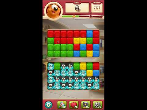 Toon Blast Level 3375 - NO BOOSTERS 🐻🐺🐱 | SKILLGAMING ✔️