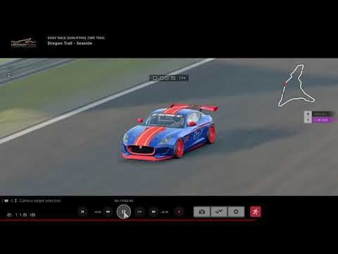 GTSport - Daily TT - Dragon Trail Seaside - GR4 F-Type - 1:45.436