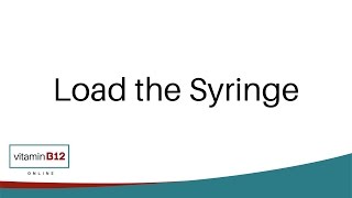 Loading a Syringe with Vitamin B12
