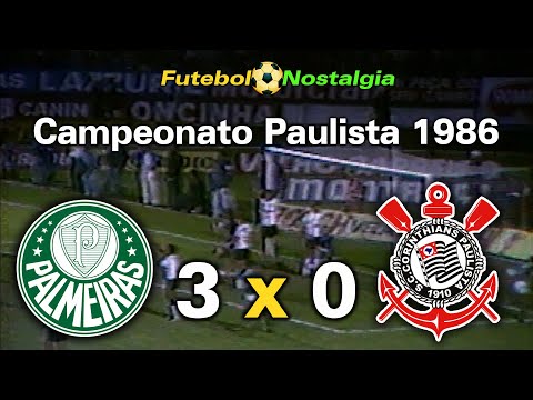 Palmeiras 3 x 0 Corinthians - 27-08-1986 ( Campeonato Paulista )