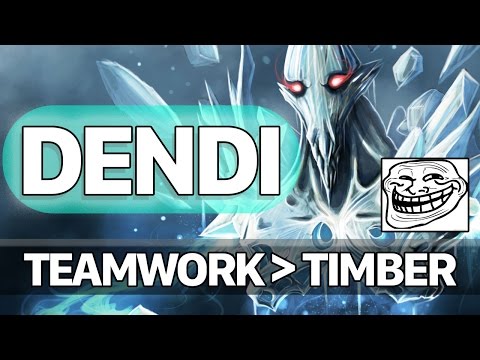 Dota 2 Dendi AA Mid Lane - Teamwork vs Timber