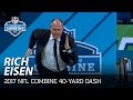 Rich Eisen's 40-Yard Dash & SimulCam Against John Ross, Evan Engram and Others | NFL