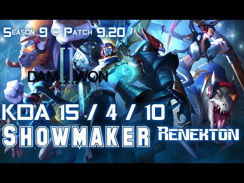 DWG Showmaker RENEKTON vs IRELIA Mid - Patch 9.20 EUW Ranked