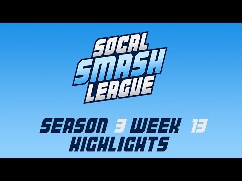 SoCal Smash League Season 3 Week 13 Highlights - Smash 4