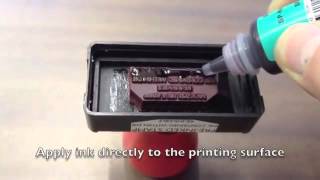 How to Re-Ink a Gel Pre-Inked Stamp