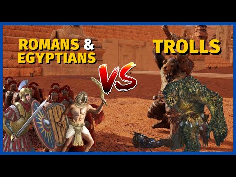 1.2 Million Romans and Egyptians Alliance vs 10.000 Trolls | Ultimate Epic Battle Simulator 2