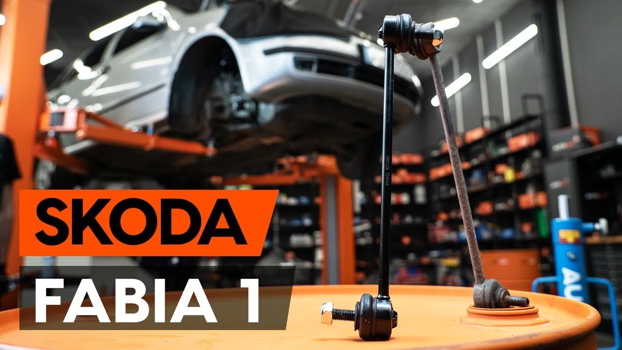 Comment changer : biellette de barre stabilisatrice avant sur Skoda Fabia 6Y5 - Guide de remplacement