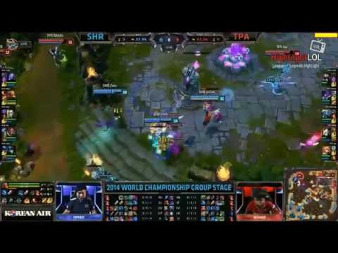 Highlight SHR vs TPA Day 4  Royal Club vs Taipei AssassinsLoL 2014 World Championship